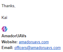 Casual Email Signature